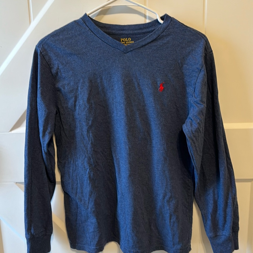 Polo Ralf Lauren boys long sleeve shirt size L 14/16